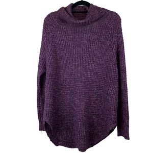 Free People Deep Purple Turtleneck Sweater